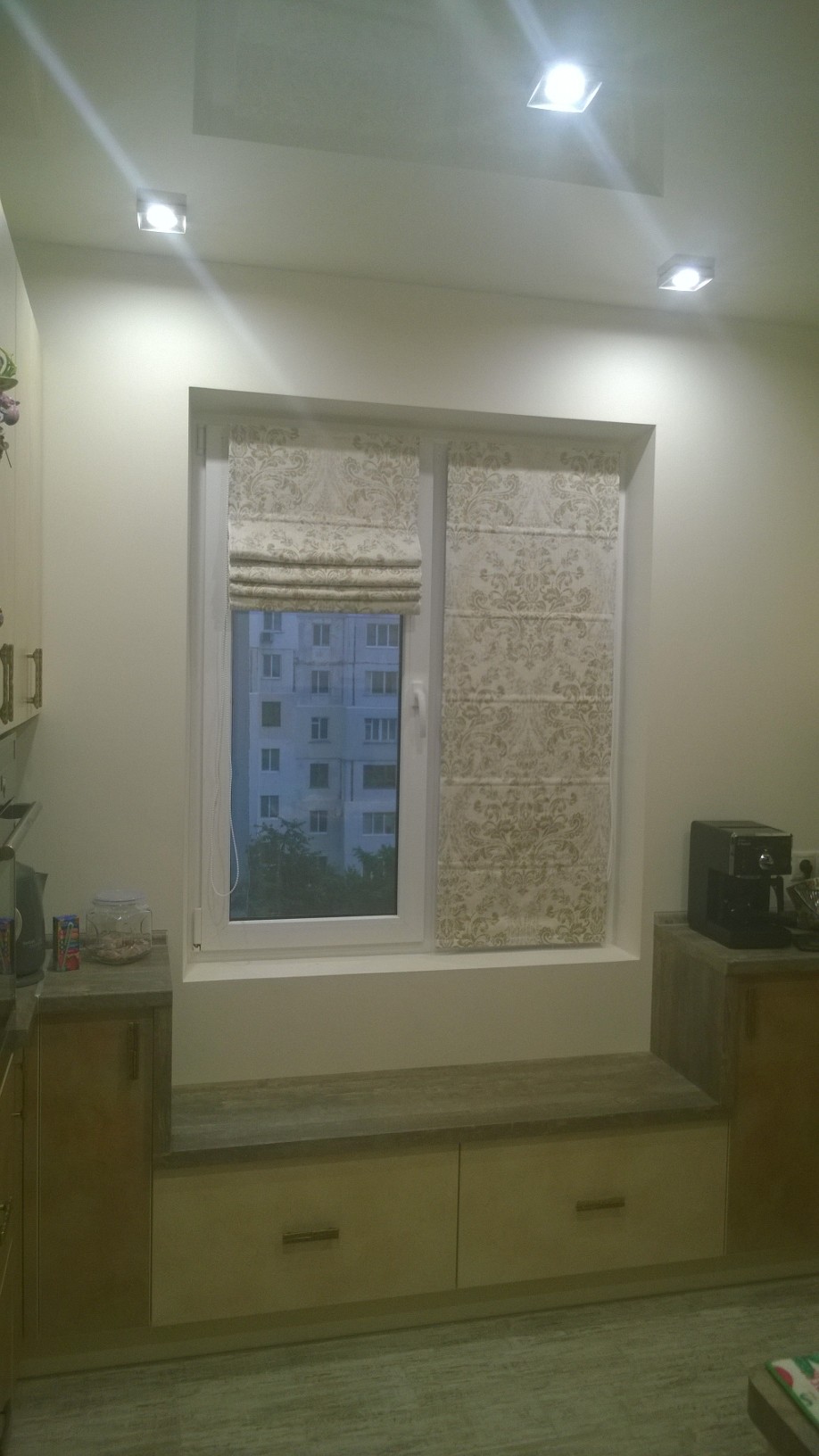 Римские шторы из натуральной ткани 